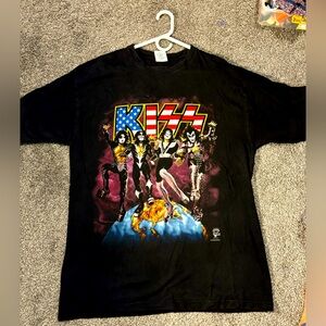 Kiss Alive/Worldwide, black XXL  men’s T-shirt